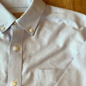 Dillard’s Class Club Gold Label Blue Button Down